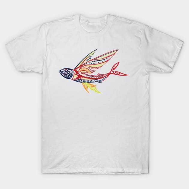 Abstract Flying Fish T-Shirt by DezinerFiles